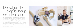 Navenant Magazine artikel heup - en knieartrose CortoClinics